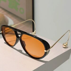 Stylish Black and Gold Sunglasses